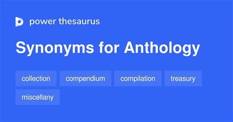 synonym for the word anthology